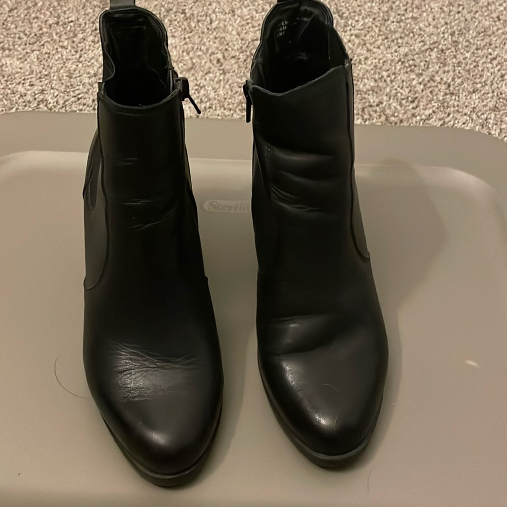 Black ankle boots